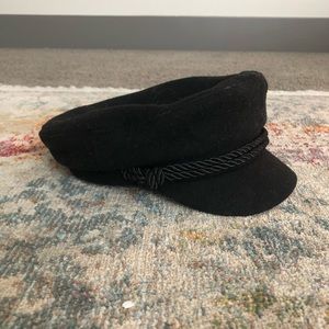 Black Newsboy Cap